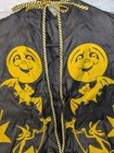Vintage Halloween Costume Black Witch Cape Moon Bats Star With Hood