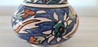 Vintage Jerusalem Amenian Pottery Hand Painting A Small Vase 50 s Israel