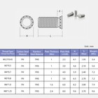 Fhs-m5 m6 m8 Pressure Riveting Screws Bolts 304 Stainless Steel Threaded Insert