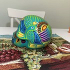 Talavera Day Of The Dead Skull Handmade Ceramic Folk Art Mexican Pottery 6 