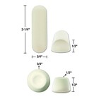 Danco 10062 Universal Toilet Seat Bumper  For Use With 1 Pack  White 