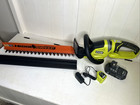 Ryobi 18v One  P2606vnm Brushless 22  Cordless Hedge Trimmer Kit Bundle