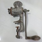Antique Eveready No 5 Food Chopper grinder W wood Handle   1 Blade All Original