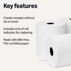 3 1 8  X 230  Thermal Pos Receipt Printer Roll Paper Bpa Free Usa 50 Rolls