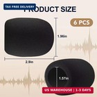 6 Pcs  Thick Foam Mic Covers  High-density Sponge Microphone Windscreen  Univ   