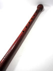 Handmade Carved Natural And Painted Wooden 6 Hole Flute 16 5  Folk Art