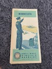 Vintage 1950 Minnesota Sinclair Gas Station Road Map Mn Paul Bunyan Pump