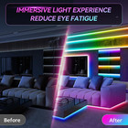 Led Strip Lights For 32-75  Tv  16 4ft Rgb Led Lights  Behind  Music Sync App Co
