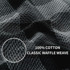 Homaxy 100  Cotton Kitchen Towels And Dishcloths Set Of 8  Black   Grey
