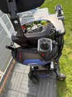 Quantum Q6 Edge 3 Stretto Power Wheelchair W  Joystick  Headrest  Black blue