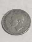 1950 Canadian Quarter - Canada 25 Cents Coin - 80  Silver