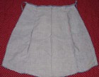 Nwot Vintage Handmade Blue Herringbone Half Apron Pocket Cotton