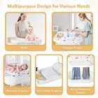 Baby Changing Table With Bathtub  Foldable Infant Diaper Changing Station Wit   