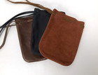 Small Leather Bag With Drawstring - Pack Of 3 Bags