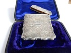 Silver Card Case Antique George Unite Birmingham 1906 925 Sterling Original Box