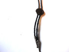 Vintage Royal Rangers Corded Black Tie Bolo 36  Drop