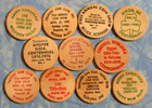 Lot Of 11 Vintage Nebraska Wooden Nickels Tokens Wood Coin Collection Ne