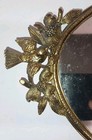 Vintage Matson Gold Ormolu Dogwood Bird Mirror Dresser Vanity Tray