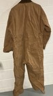 Carhartt Quilt Red Lined Duck Canvas Coveralls Size 46 Made In Usa