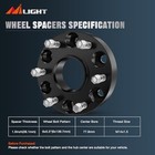 6x5 5 Wheel Spacers For Ram 1500 2019 2020 2021 2022 2023 2024 1 5 Inch Wheel 