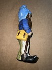 Vintage 12    Artist Hand Painted Ceramic Garden Gnome Fairy Elf Forest Dwarfish