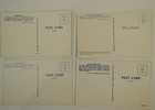 Four Vintage Railroad   Train Themed Postcards  5 5 X 3 5