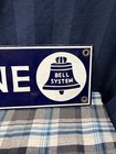 1939 Original Bell System Telephone Porcelain Sign  Vintage     S2