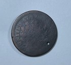 1797 Large Cent Good Obv  Weak Rev  Holed   21754 