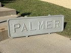 New York Central Railroad Palmer Massachusetts Station Depot Pattern Train Sign