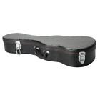 New Glarry 23  Deluxe Concert Hardshell Case Ukulele Hard Case Leather Black