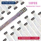 18 Pcs Hair Tinsel Clip In  20 5 Inch Glitter Tinsel Hair Extensions  Shiny Spar