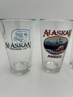 4 Different Alaskan Brewing Beer Pint Glasses Eee
