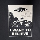 Vintage Style I Want To Believe Ufo T-shirt Graphic Tee Fruit Of The Loom Xl