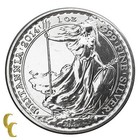 2014 Great Britain Britannia Silver 2 Pounds 1 Oz  bu  Brilliant Unc Condition