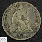 1860 Seated Liberty Silver Half Dime H10c