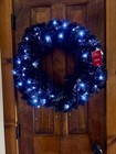 2019 Hallmark 30    Midnight Light Up Wreath Great For Star Wars Ornaments