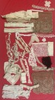 Nice Lot Of Vintage Sewing Trim  Lace  Appliqu   Pieces  Crochet  Tatting Etc  