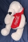 Coca-cola Polar Bear Plush 7 5    Red Scarf 2014 Soft Toy Stuffed Animal Mtn