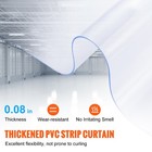 Uimoso Pvc Strip Curtain Roll 164  X 8  Clear Plastic For Coolers And Freezers