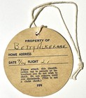 Rare 1944 Northwest Airlines  u s  Airmail  On Board Identification Tag