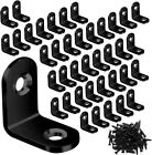 40pcs L Bracket Corner Brace Sets  Stainless Steel Corner Bracket  90 Degree Rig