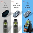 Lime Line Gold Metal Flake Basecoat Automotive Grade Sparkle Spray Paint -14 Oz