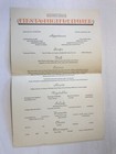 Vintage Matson Line Cruise Ship Menu 1967 California 
