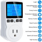 Digital Thermostat Outlet Plug Temperature Controller Heating Cooling With Probe