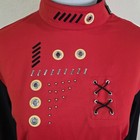 Jamie Sadock Women s Abstract 3 4 Sleeve Stretch Golf Shirt Size Medium Red
