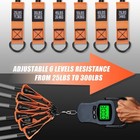 Resistance Bands With Handles  300 Lbs Heavy Duty Exercise For Black 