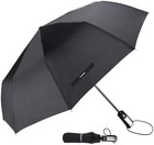 Tradmall Travel Umbrella Windproof With 46 Inches Large Canopy 10 Reinforced Fib