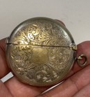 Antique Early 1900 s Silver Match Holder   Striker Pendant Opens Hinged