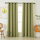 Grommet Blackout Curtains 84 Inches Long 2 Panels  Light Blocking Window Drapes 