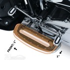 Black Driver Floorboard Relocation Mount Kit For Harley Fl Softail Slim Fat Boy